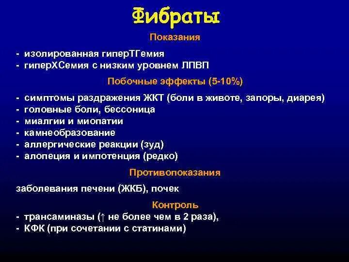 Фибраты показания. Фибраты противопоказания. Показания к назначению фибратов. Фибраты фармакология показания.