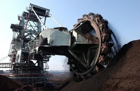 Уголь на промышленной