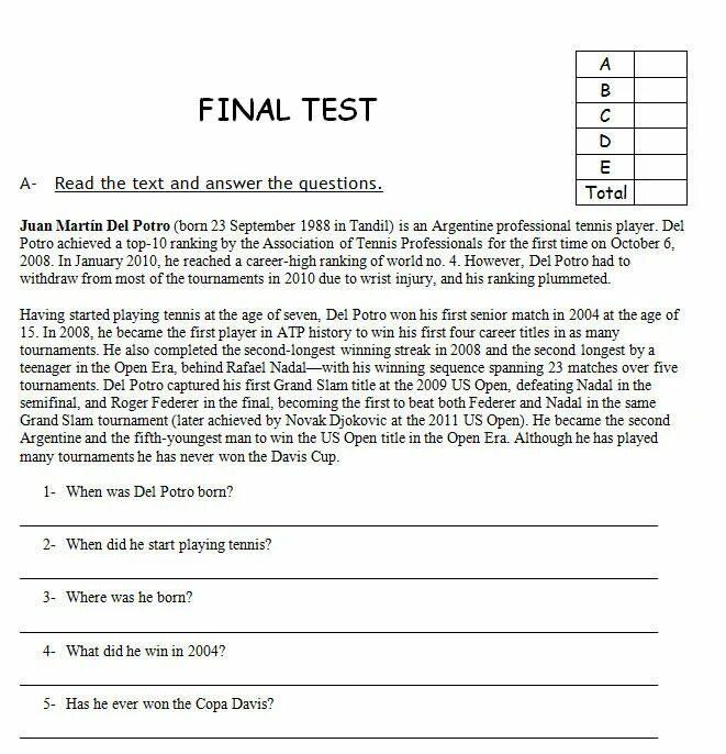 Final test 4. Задания на reading and Comprehension для pre-Intermediate. Reading Comprehension тесты. English texts for reading. Reading Worksheet for Intermediate.