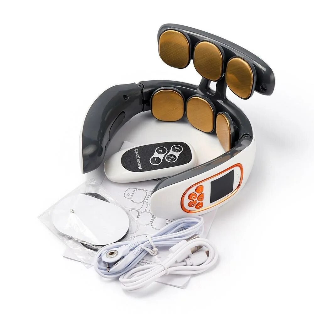 Массажер для шеи smart neck massager. Электростимулятор массажер для шеи cervical vertebra neck massager. Массажер для шеи электрический микротоковый. Массажер smart neck massager. Массажер для шеи электрический микротоковый.