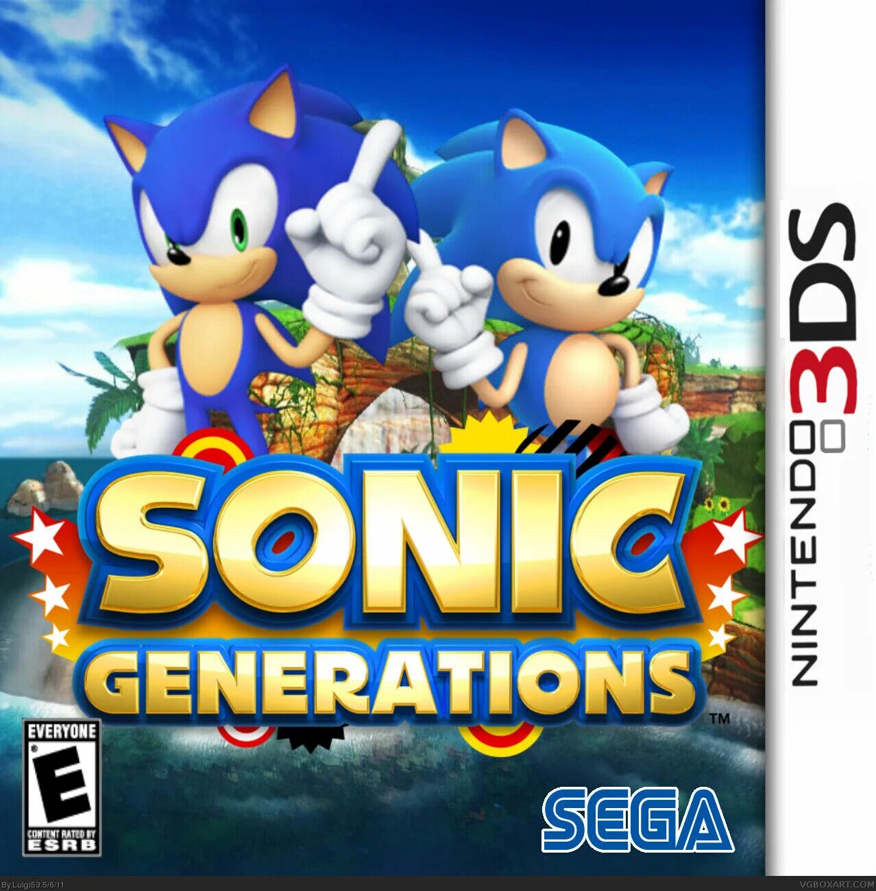 Игру sonic generations. Nintendo 3ds игры Sonic. Sonic Generations Nintendo 3ds. Соник генерейшен 2. Sonic Generations Nintendo 3ds XL.
