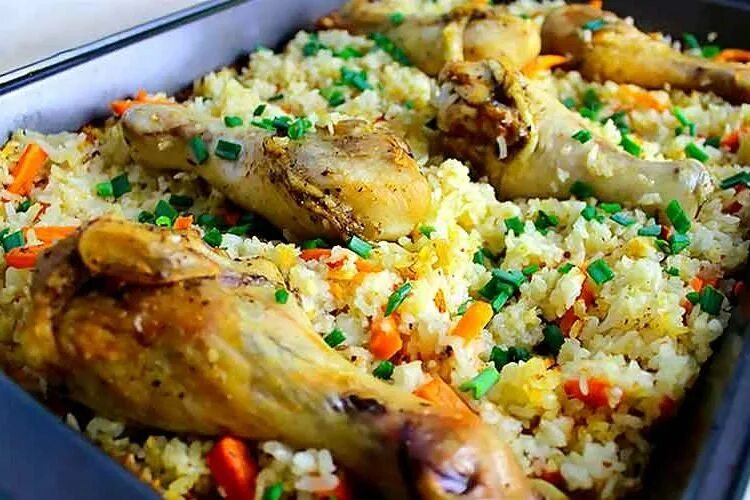 Куриные ножки с рисом, запеченные в духовке - Домашняя кулинария "ВО"