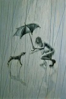 Рисунки под дождем