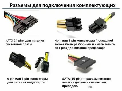Подключение компьютерного разъема