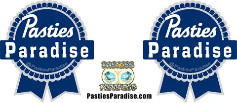 pasties paradise blue ribbon.