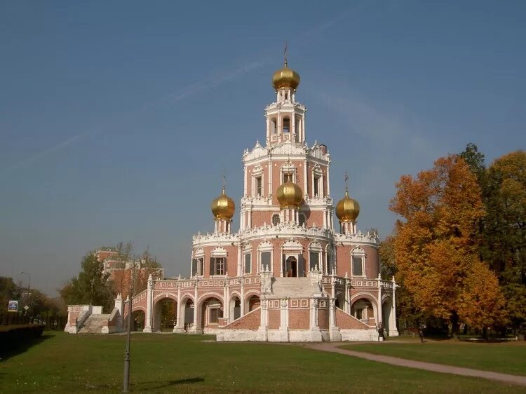 Храм в Филях нарышкинское Барокко. Церковь Покрова Пресвятой Богородицы в Филях, Москва. Церковь Покрова в Филях. Нарышкинское Барокко. 17 В.. Церковь Покрова в Филях Московское Барокко.