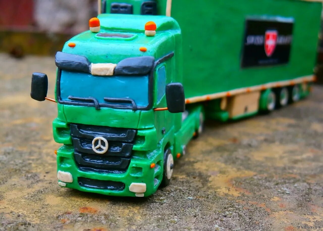 пластилин грузовик. лепим грузовик. как слепить грузовик. как слепить грузовик. лепка грузовик.