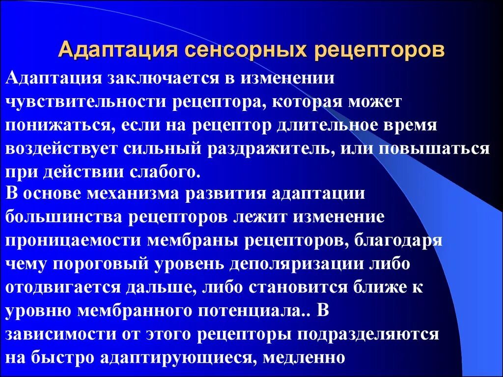 Первичночувствующие анализаторы. Сенсорная система и взаимоотношения. Адаптивные возможности анализаторов. Адаптация анализаторов взаимодействия анализаторов.