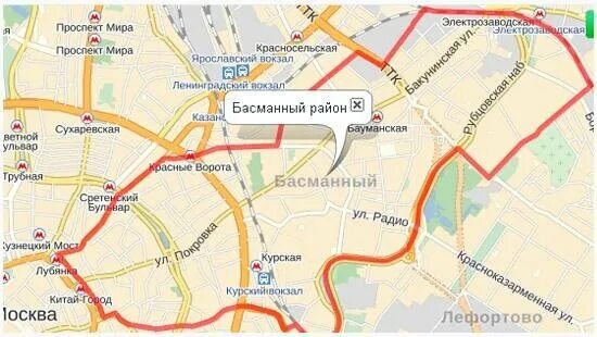 Басманный какое метро. Басманный район границы. Басманный район на карте. Басманный район границы на карте. Басманный район Москвы на карте.