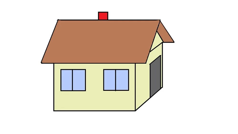 дом в пейнте. домик в пейнте. дом в пейнте. простые рисунки в paint. рисунки в паинт.