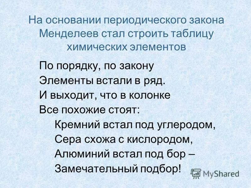 Элементы закона. Элементы закона
