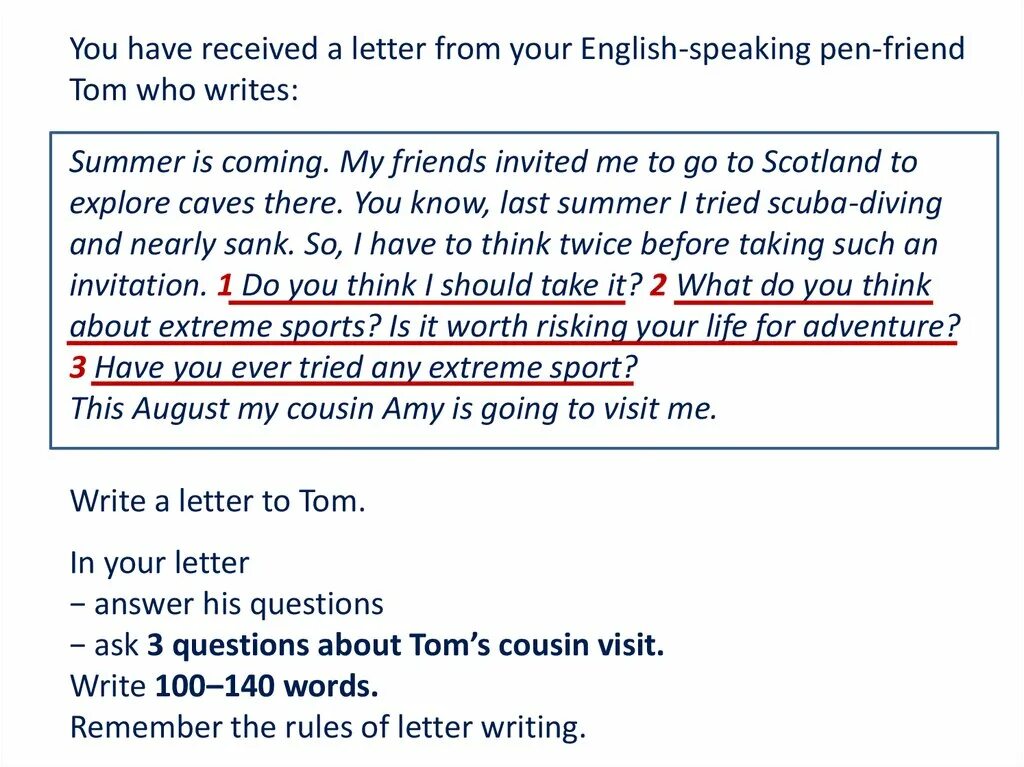 Письмо you have received a Letter from your English speaking Pen friend. You have received a Letter from your English speaking Pen friend Tom who writes. You have received a Letter from your English speaking. You have received a Letter from your English speaking письмо. You have received a new message