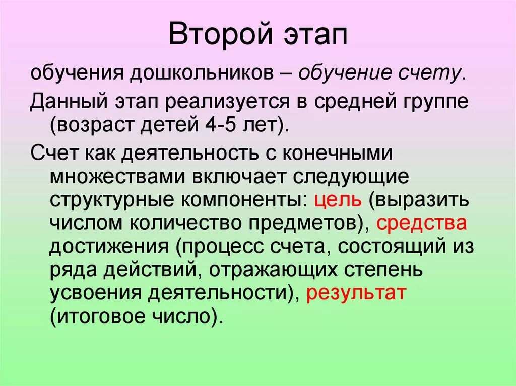 Этап подготовки игры. Этапы обучения дошкольников. Методика обучения детей счету. Этапы Счетной деятельности. Методика обучения счету дошкольников.