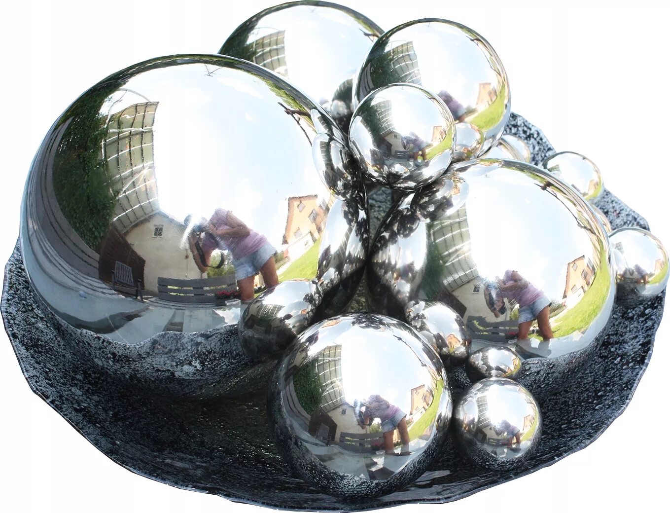 Хром платина. Шар хром Platinum, серебро / Silver. Металлический шар. Хромированный металлический шар. Декор металлические шары.