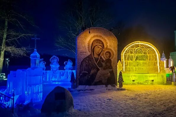 В Раифском монастыре Казанской епархии проходит Рождественский фестиваль ледовых