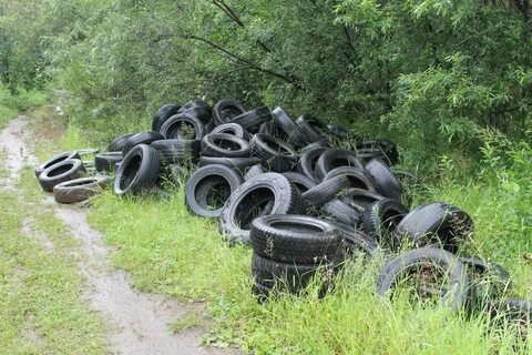 Отработавшие покрышки