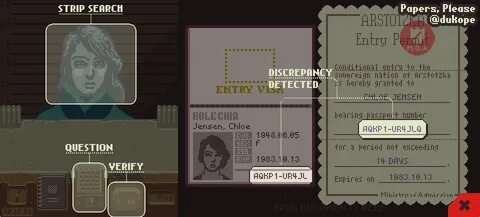 Игра papers please