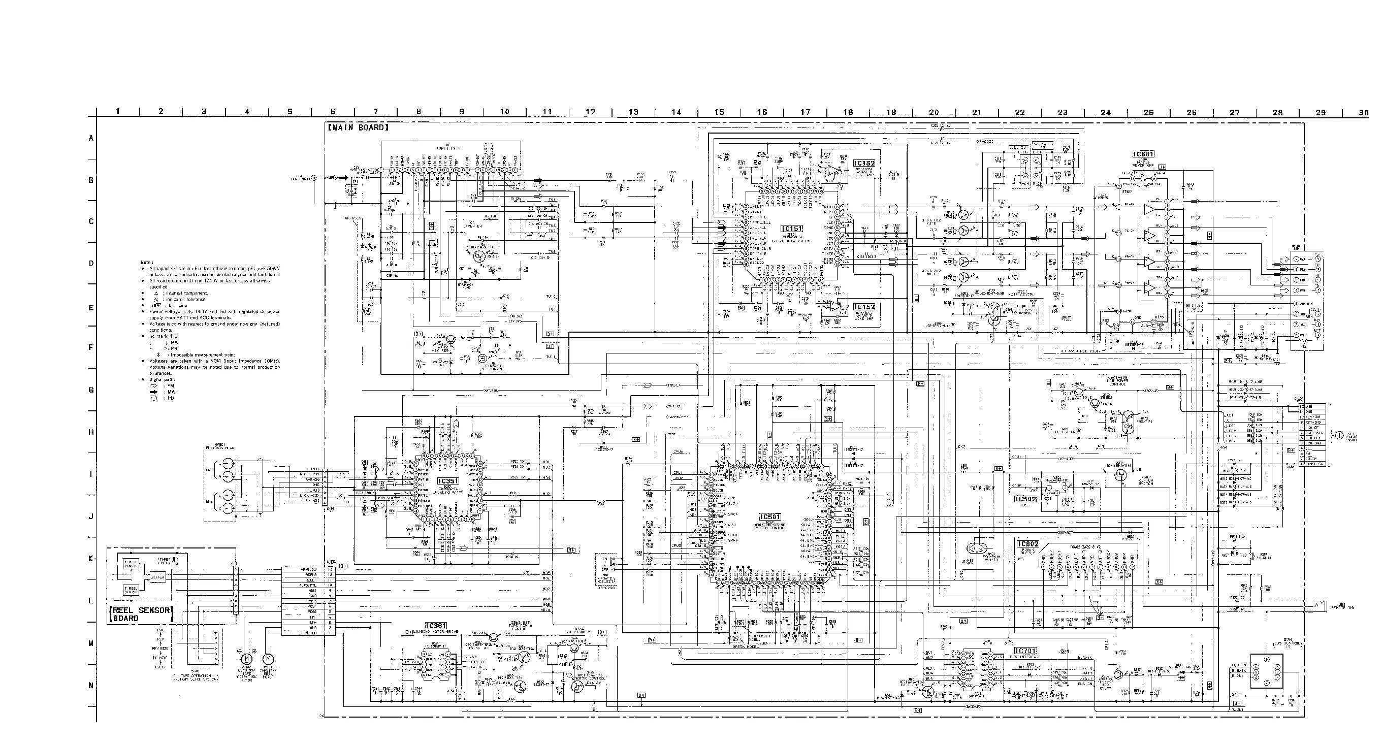 SONY XR-5150 5151 5152 Service Manual download, schematics, eeprom, repair info 