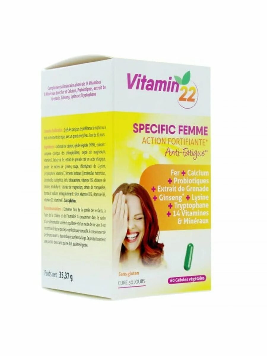 Фамвиталь витамины для женщин инструкция отзывы. Unitex Vitamin 22 витамины для женщин. Specific femme витамины 22. Vitamin 22 specific femme капсулы. Французские витамины для женщин specific femme.