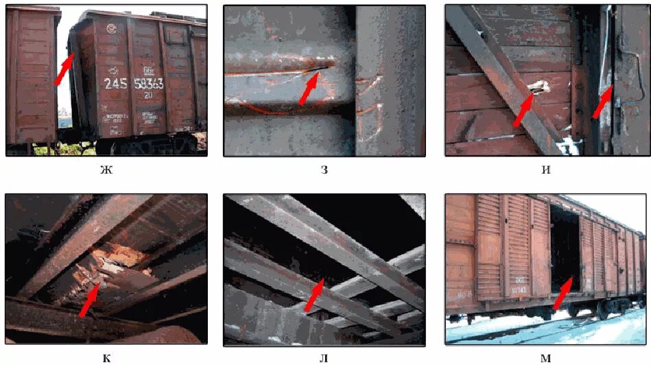 Трещины на поезде. Неисправности кузова грузового вагона. Неисправности кузова полувагона грузовых вагонов. Уширение кузова полувагона. Неисправности кузова грузового полувагона.
