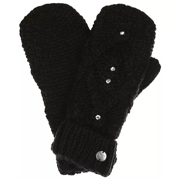 варежки черные женские