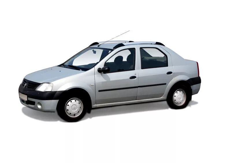 Рейлинги на крышу для RENAULT LOGAN II 2014-, анод серый АПС 0225-11. Купить с д