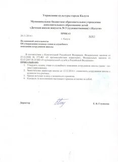 Приказ об утверждении программы гиа