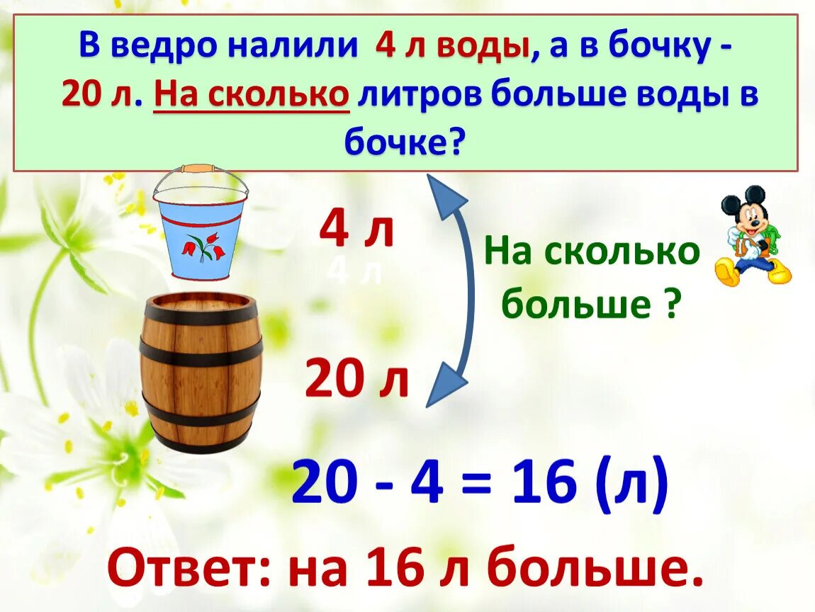 Как налить 5 л. Литров воды в ведре. Сколько в бочке литров воды. Литр 1 класс задания. Ведро воды литры.