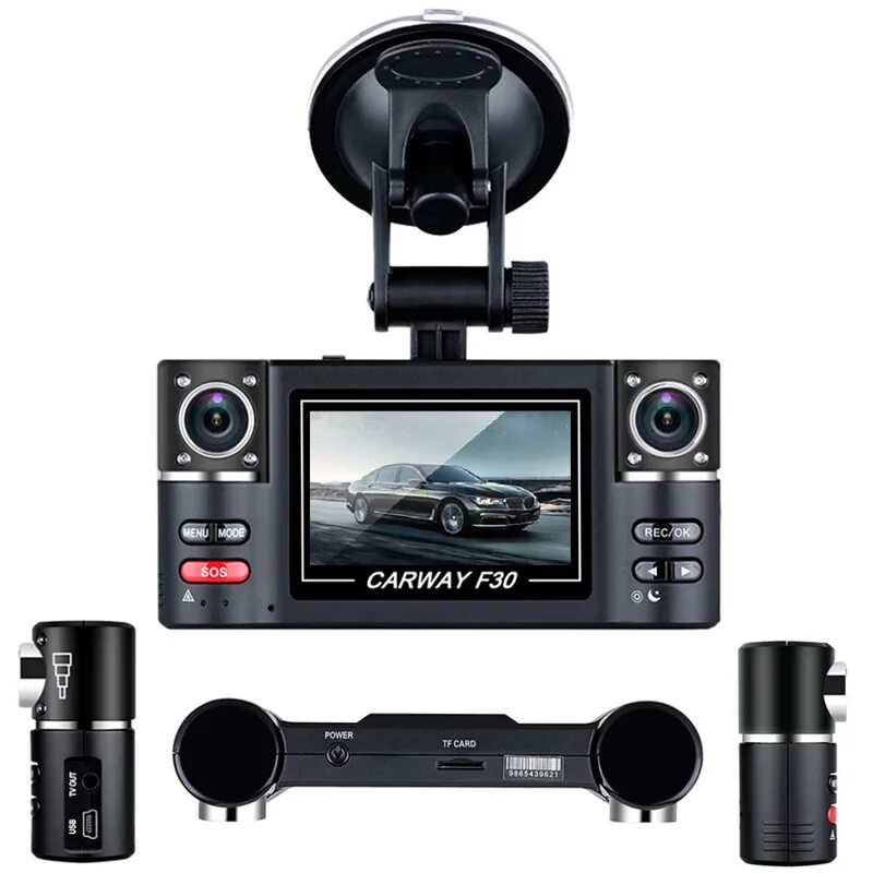 Цифровая камера на видеорегистратор. Видеорегистратор carway f30. видеорегистратор carvun f30, 2 камеры. видео регистаторkarway f30. carway f30 автомобильный видеорегистратор.