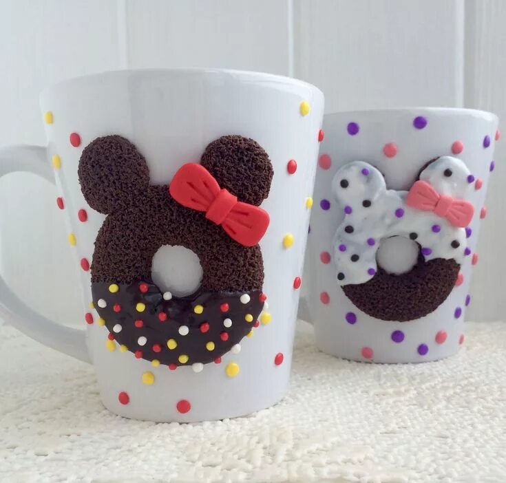 @vareshka_handmade цветы из полимерной глины, декор кружки