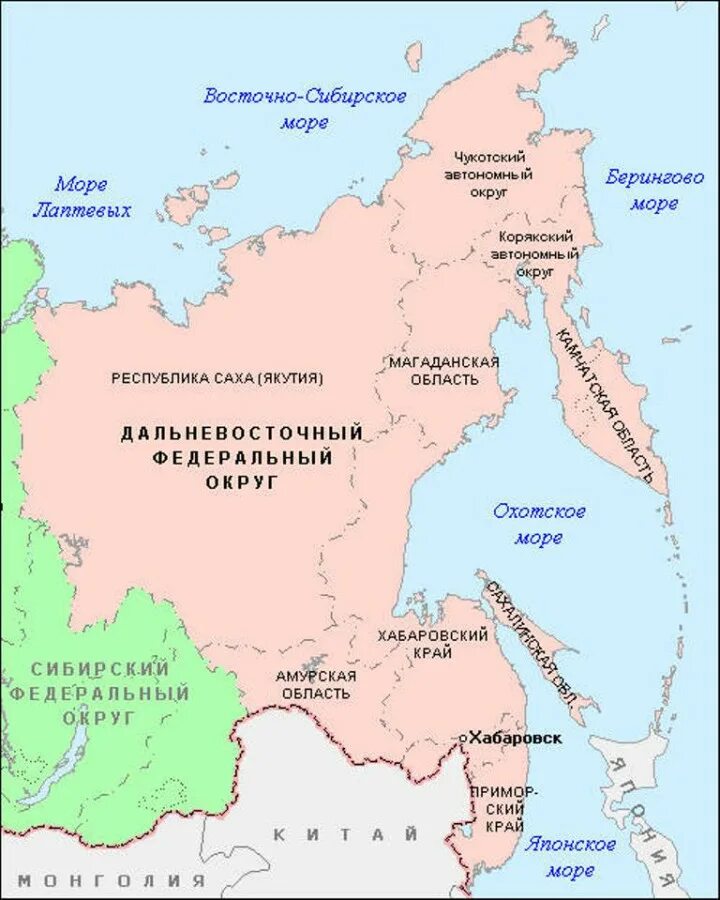 Пограничные государства дальнего востока. Дальний восток с кем граничит карта. субъекты дальнего востока на карте. территория дальнего востока на карте. границы дальнего востока на карте.
