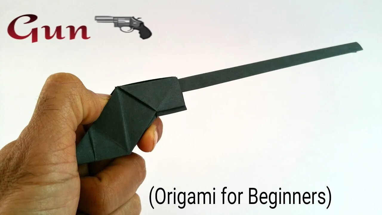 Оружие из бумаги без клея. Оружие из бумаги. Оригами оружие. Оригами ружье.