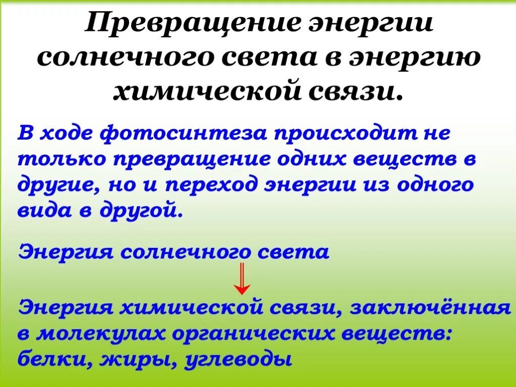 Какое преобразование энергии осуществляется в солнечных