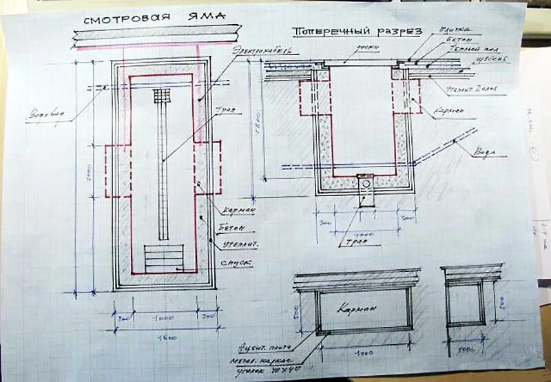 Размер смотровой ямы для легкового. Проект погреба со смотровой ямой. Планировка гаража с ямой. Проект гаража с подвалом и смотровой ямой. Чертежи подвалов с смотровой ямой.