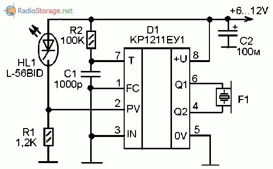 Микросхема кр1211еу1 характеристики схема включения Аналог кр1033еу5