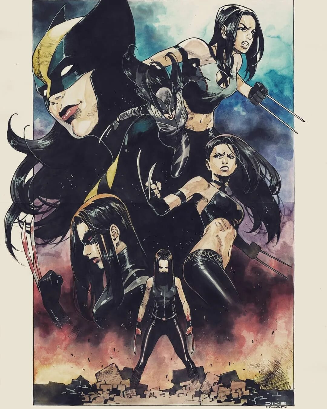 F x 23 3. Росомаха x 23 Marvel.