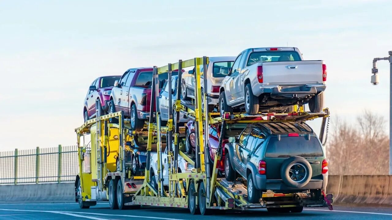 Перегон авто из америки. Car shipping. Машина для перевозки. Эвакуатор на дороге. Vehicle carries.