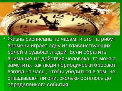 Расписанная жизнь