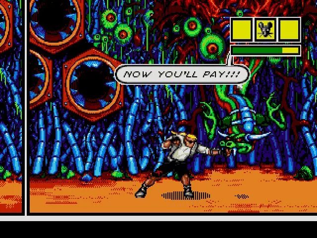 Когда началась гроза в игре comix zone. Comix Zone боссы. Comix Zone монстры. Comix Zone screenshot. Comix Zone Скриншоты игры.