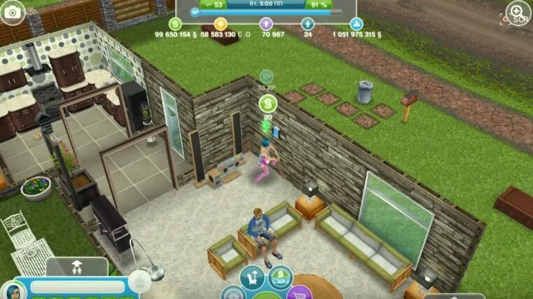 SIMS FREEPLAY много денег. Взломанная версия FREEPLAY. Деньги в симс фриплей. Взломанный на четверых