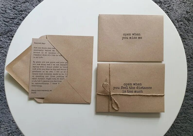 Open when letters. Letter when you invite someone who is famous.
