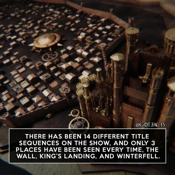 Game of Thrones facts. The scene is the most possible place