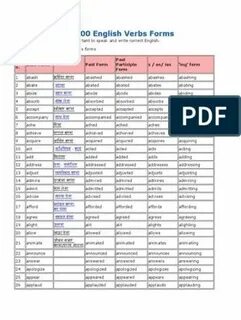 Verbs pdf
