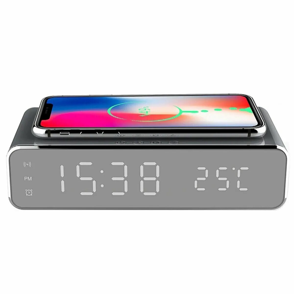 Часы будильник с беспроводной зарядкой. Часы wireless charger clock. Настольные часы с беспроводной зарядкой. Деревянные настольные часы с беспроводной зарядкой. Часы с зарядкой для телефона.