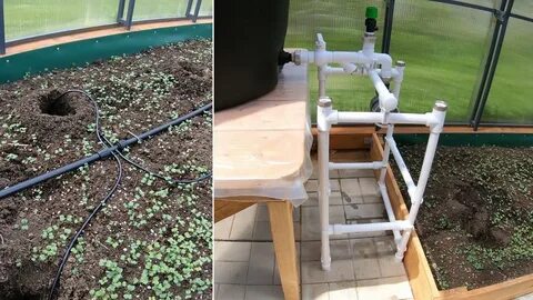 Полив для теплицы из бочки своими руками