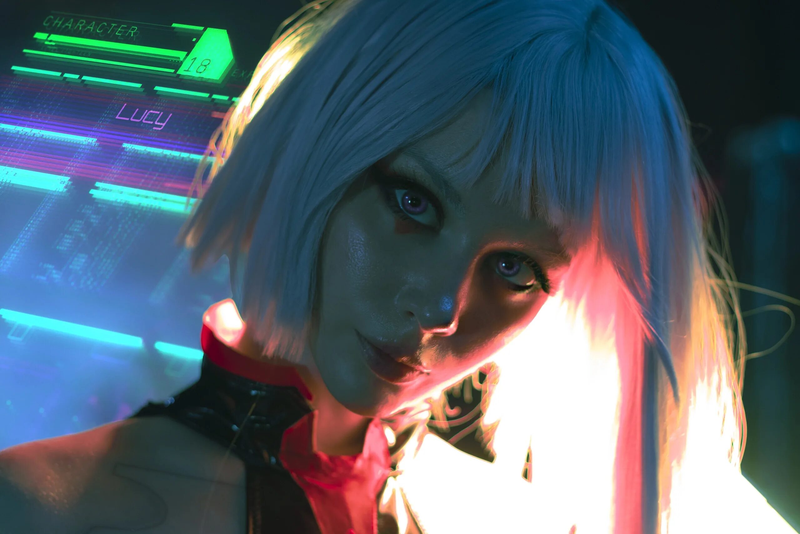 Let you down cyberpunk. Люси косплей cyberpunk 2077. люси киберпанк косплей.