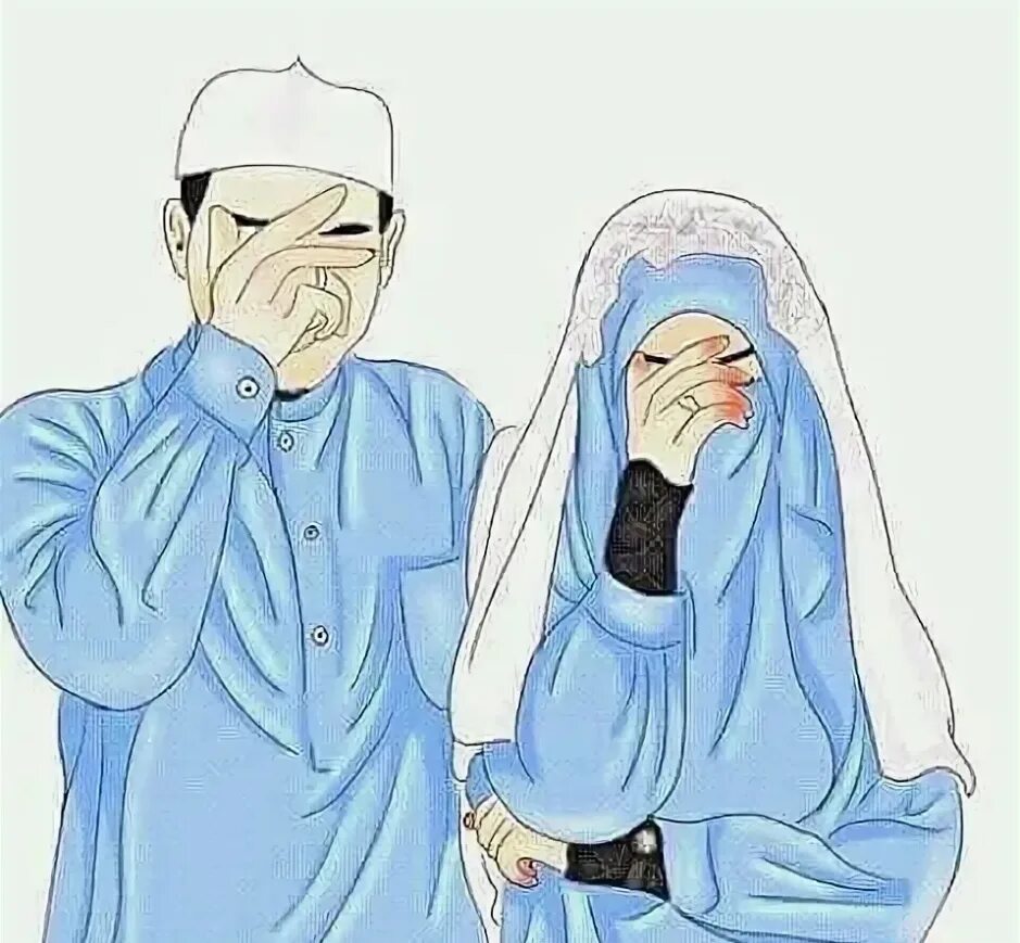 Мусульманский черт. Исламские рисунки. Мультяшка мусульманские пары. Муж и жена мусульмане. Зарисовки мусульманские пары.