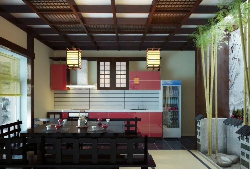Японская домашняя кухня. Кухни в стиле Саби японская кухня. Кухня в японском стиле. Японский стиль в интерьере. Японский стиль в интерьере кухни.