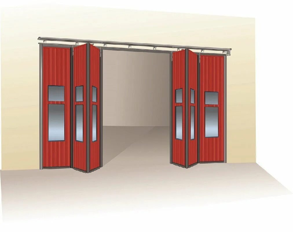 Складные ворота. Ворота гармошка дорхан. складные ворота hormann. ворота гармошка 3х секционные. промышленные складные ворота doorhan.