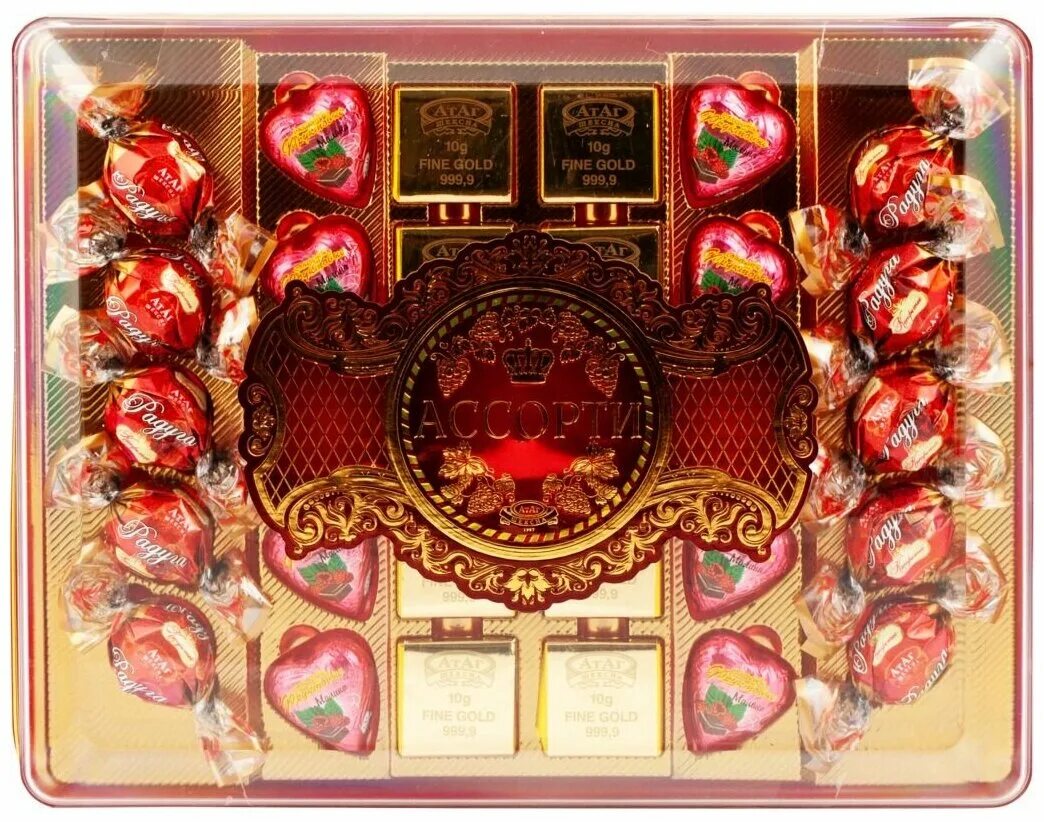 конфеты шоколадные "ассорти" атаг 350 гр. конфеты царский подарок атаг. атаг кочегар петя. подарочный набор атаг 260 гр. подарочный набор атаг 260 гр.